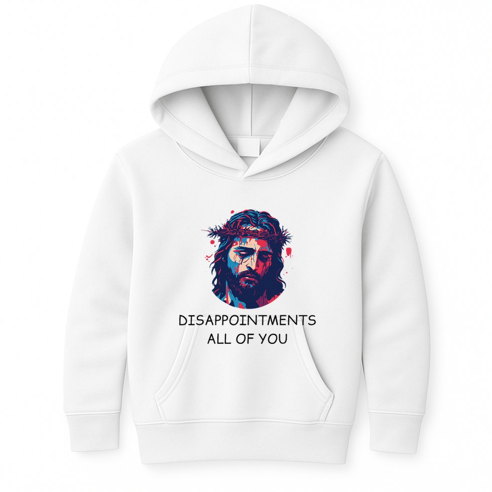 Disappointments All Of You Jesus Funny Sarcastic Christian Kids Hoodie