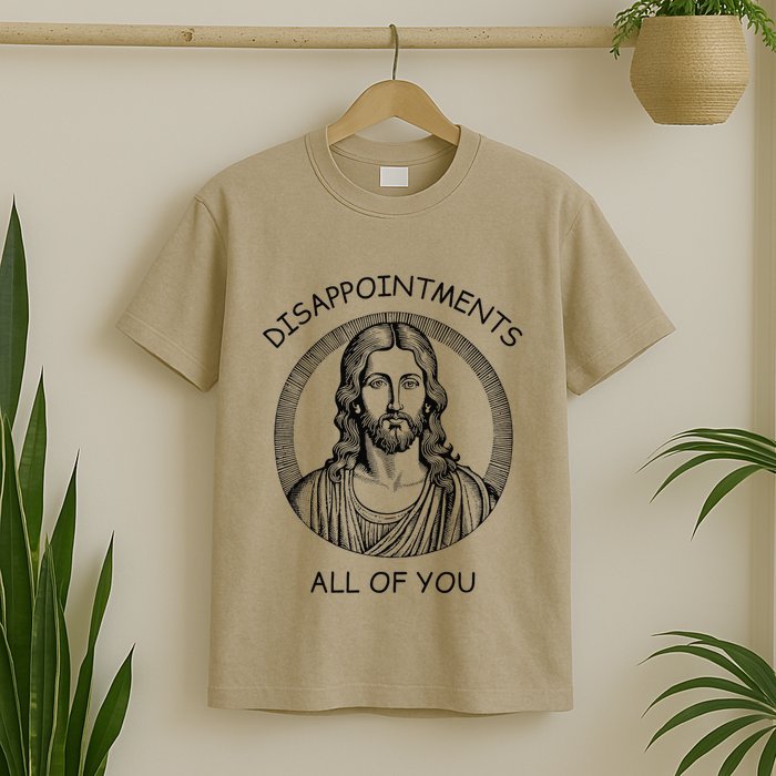Disappointments All Of You Jesus Funny Sarcastic Christian T-Shirt