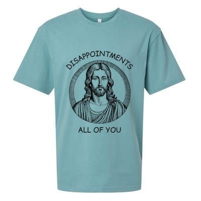 Disappointments All Of You Jesus Funny Sarcastic Christian Sueded Cloud Jersey T-Shirt