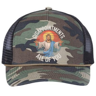 Disappointments All Of You Jesus Retro Rope Trucker Hat Cap