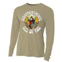 Disappointed All Of You Funny Jesus Meme Christian Religion Cooling Performance Long Sleeve Crew