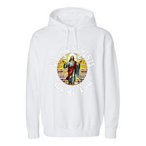 Disappointed All Of You Funny Jesus Meme Christian Religion Garment-Dyed Fleece Hoodie