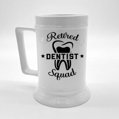 Dental Assistant Orthodontic Retired Dentist Squad Cool Gift Beer Stein