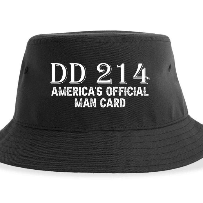 Dd214 Americas Officially Man Card Sustainable Bucket Hat