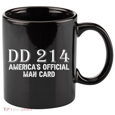 Dd214 Americas Officially Man Card 11oz C Handle Ceramic Mug