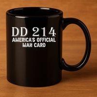 Dd214 Americas Officially Man Card 11oz C Handle Ceramic Mug