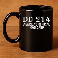 Dd214 Americas Officially Man Card 11oz C Handle Ceramic Mug