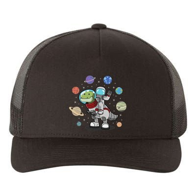 Dinosaur Astronaut & Planets Space & Dino Space Yupoong Adult 5-Panel Trucker Hat