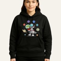 Dinosaur Astronaut & Planets Space & Dino Space Hoodie