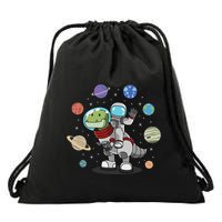 Dinosaur Astronaut & Planets Space & Dino Space Drawstring Bag