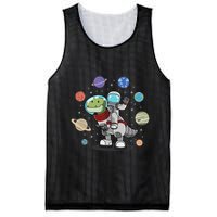 Dinosaur Astronaut & Planets Space & Dino Space Mesh Reversible Basketball Jersey Tank