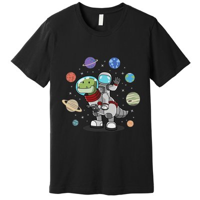 Dinosaur Astronaut & Planets Space & Dino Space Premium T-Shirt