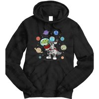 Dinosaur Astronaut & Planets Space & Dino Space Tie Dye Hoodie