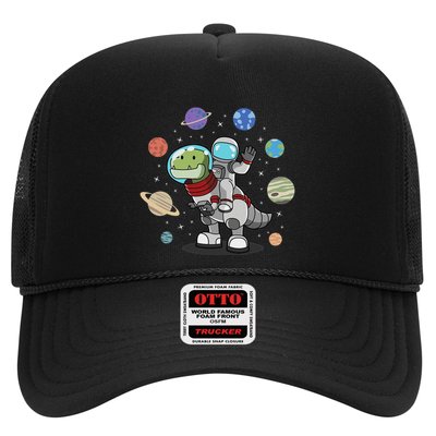 Dinosaur Astronaut & Planets Space & Dino Space Trucker Hat