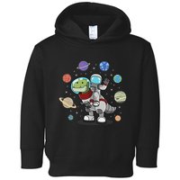 Dinosaur Astronaut & Planets Space & Dino Space Toddler Hoodie