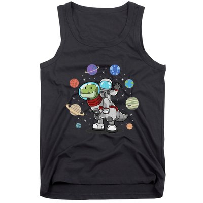 Dinosaur Astronaut & Planets Space & Dino Space Tank Top