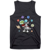 Dinosaur Astronaut & Planets Space & Dino Space Tank Top