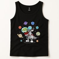 Dinosaur Astronaut & Planets Space & Dino Space Tank Top