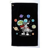 Dinosaur Astronaut & Planets Space & Dino Space Golf Towel