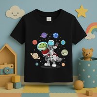 Dinosaur Astronaut & Planets Space & Dino Space Toddler T-Shirt