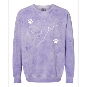 Dog And People Punch Hand Dog Friendship Fist Bump Dogs Paw Colorblast Crewneck Sweatshirt