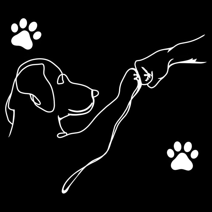Dog And People Punch Hand Dog Friendship Fist Bump Dogs Paw Button