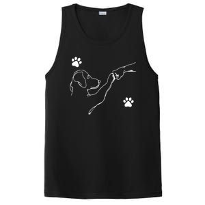 Dog And People Punch Hand Dog Friendship Fist Bump Dogs Paw PosiCharge Competitor Tank