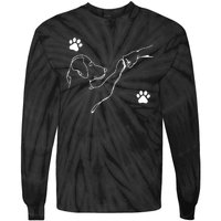 Dog And People Punch Hand Dog Friendship Fist Bump Dogs Paw Tie-Dye Long Sleeve Shirt