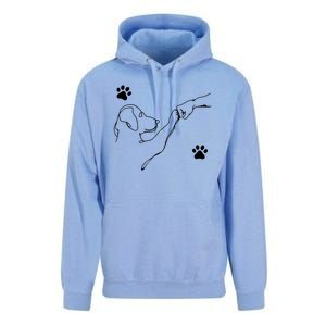 Dog And People Punch Hand Dog Friendship Fist Bump Dogs Paw Unisex Surf Hoodie