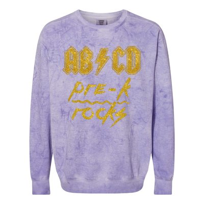 Diamond Abcd Prek Rocks Colorblast Crewneck Sweatshirt