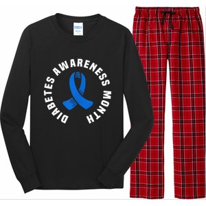 Diabetes Awareness Pocket Design World Diabetes Day Long Sleeve Pajama Set