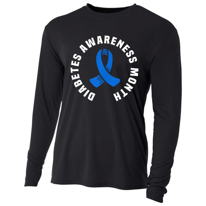 Diabetes Awareness Pocket Design World Diabetes Day Cooling Performance Long Sleeve Crew