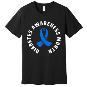 Diabetes Awareness Pocket Design World Diabetes Day Premium T-Shirt