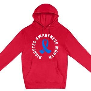 Diabetes Awareness Pocket Design World Diabetes Day Premium Pullover Hoodie