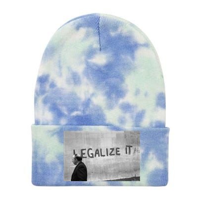 Duffy Archive Photography Legalize It Graffiti Shot Tie Dye 12in Knit Beanie