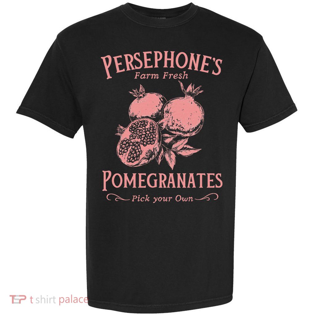 Dark Academia Persephone's Pomegranates Garment-Dyed Heavyweight T-Shirt