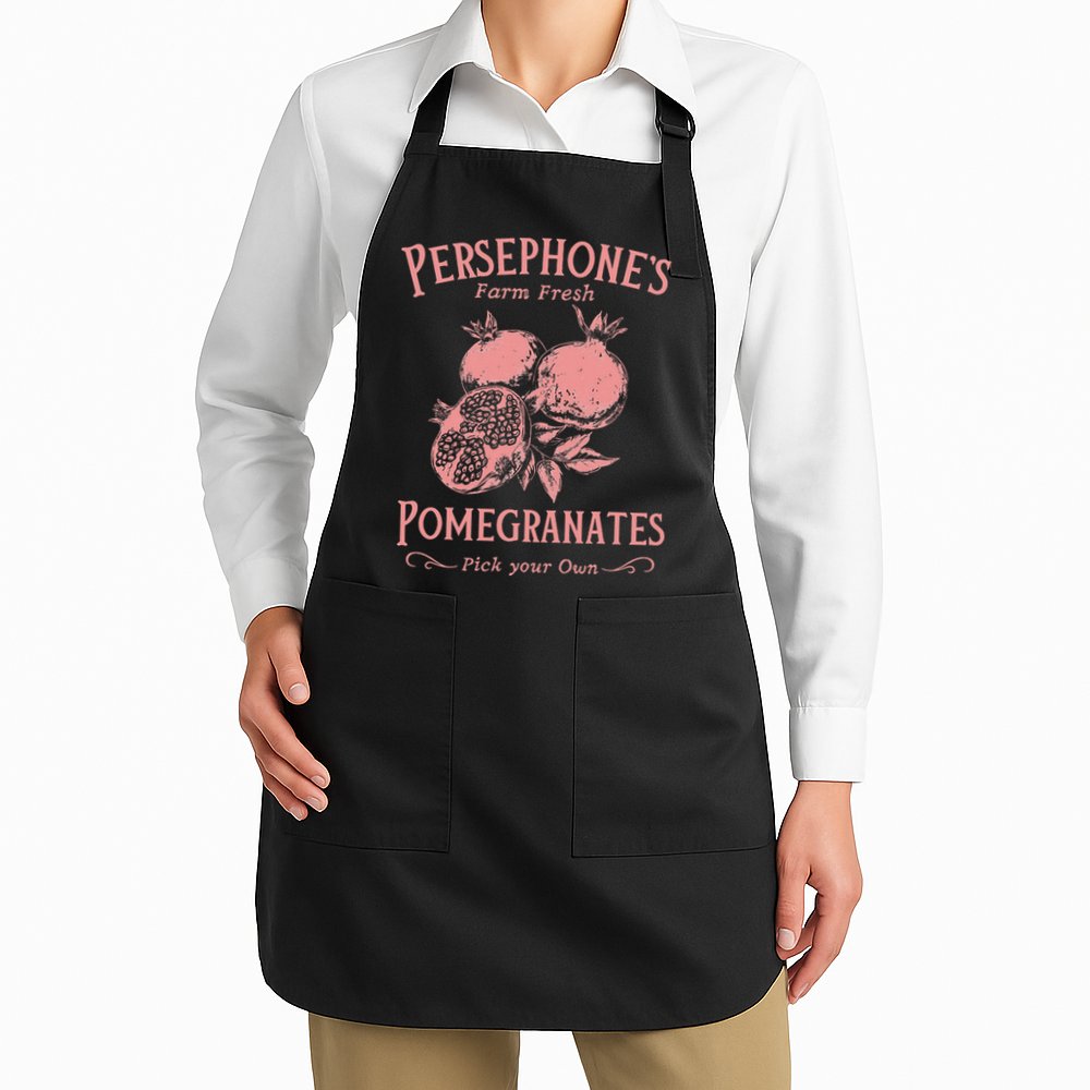 Dark Academia Persephone's Pomegranates Apron