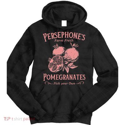 Dark Academia Persephone's Pomegranates Tie Dye Hoodie