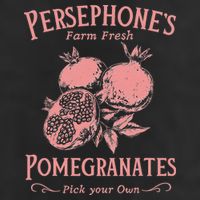 Dark Academia Persephone's Pomegranates Golf Towel