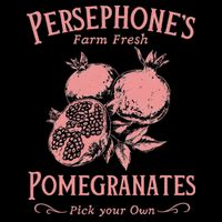 Dark Academia Persephone's Pomegranates Cropped Pullover Crew
