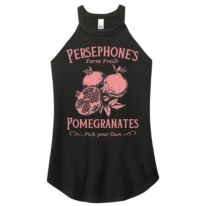 Dark Academia Persephone's Pomegranates Women's Perfect Tri Rocker Tank