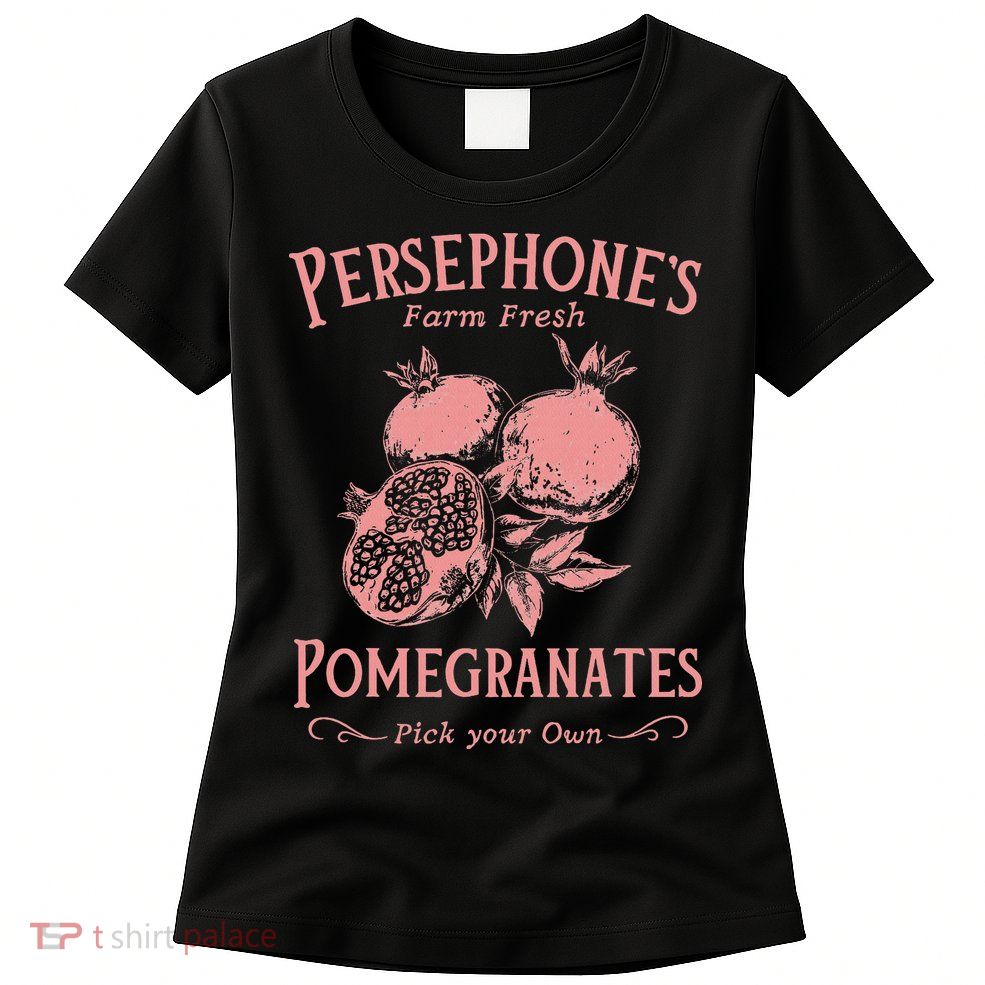 Dark Academia Persephone's Pomegranates Womens T-Shirt