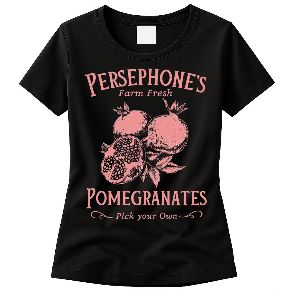 Dark Academia Persephone's Pomegranates Womens T-Shirt