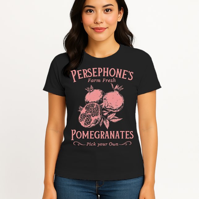 Dark Academia Persephone's Pomegranates Womens T-Shirt