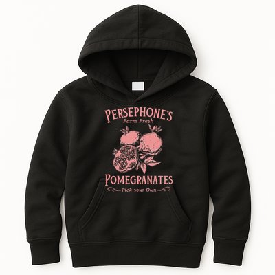 Dark Academia Persephone's Pomegranates Kids Hoodie