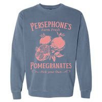 Dark Academia Persephone's Pomegranates Garment-Dyed Sweatshirt