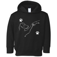 Dog And People Punch Hand Dog Friendship Fist Bump DogS Paw Toddler Hoodie