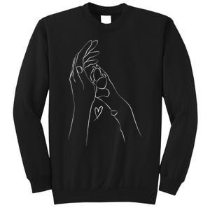 Dog And People Punch Hand Dog Friendship Fist Bump DogS Paw Sweatshirt