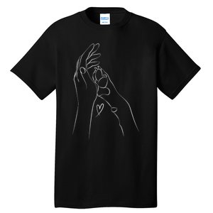 Dog And People Punch Hand Dog Friendship Fist Bump DogS Paw Tall T-Shirt