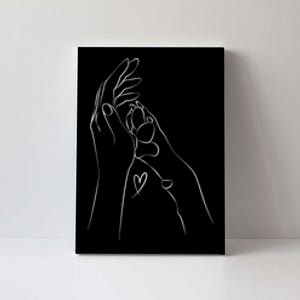 Dog And People Punch Hand Dog Friendship Fist Bump DogS Paw Canvas